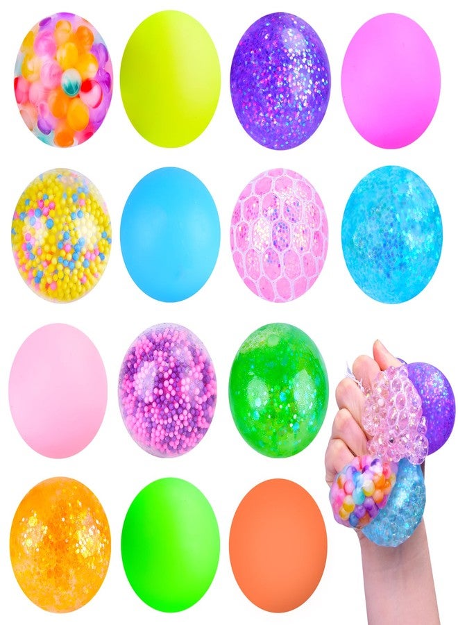 LeeHUR Squishy Stress Balls, Squishies for Kids Adults Anxiety Stress Relief Toys, Squeeze Balls Bulk Fidget Toys for Party Favors, Birthday Gift, Goodie Bag Stuffers - Image 1